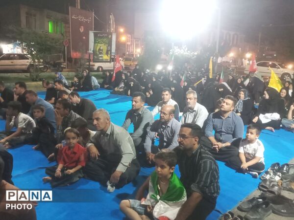 کامیاران در شب صد و سی و پنجم؛ طنین همدلی با نیروهای مسلح را سر داد