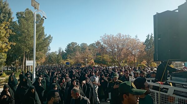 مراسم تشییع پیکر شهید گمنام  در شهرستان کاشمر 