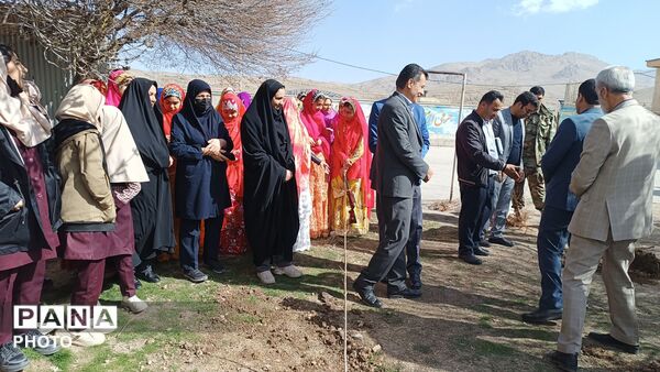 کاشت نهال در مدرسه خدیجه کبری شلمزار