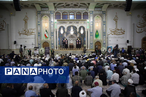 مراسم بزرگداشت والده «سید حسن نصرالله» در قم