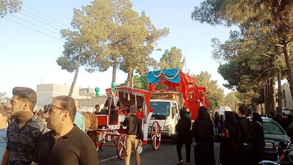 مراسم دسته بنی اسد در کاشمر
