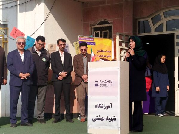 مانور زلزله در دبیرستان شهید بهشتی بندرترکمن