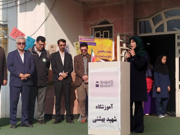 مانور زلزله در دبیرستان شهید بهشتی بندرترکمن