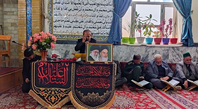 محفل انس با قرآن کریم به مناسبت چهلم شهادت قائد امت در شهر بار نیشابور 