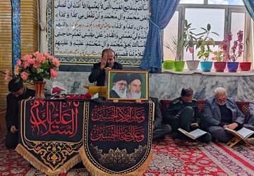 محفل انس با قرآن کریم به مناسبت چهلم شهادت قائد امت در شهر بار نیشابور 