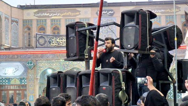 مراسم عزاداری شام شهادت امام هادی(ع) در حرم بانوی کرامت 