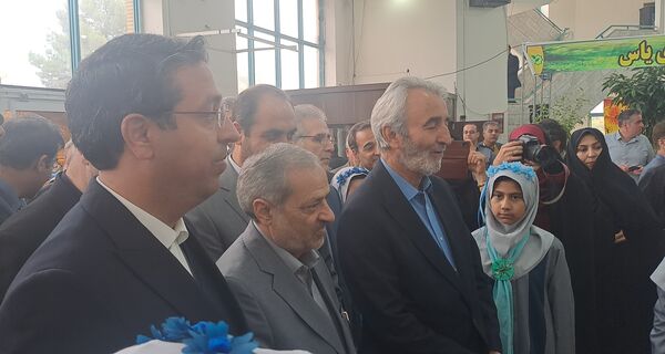 آیین نکوداشت خیر مدرسه ساز عبدالرضا وکیلی با حضور وزیر آموزش و پرورش در نیشابور 