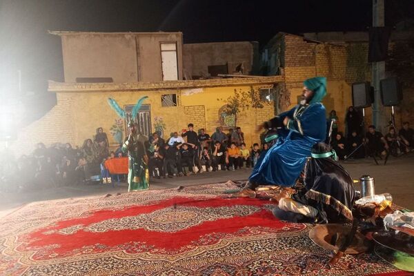 مراسم تعزیه خوانی شهادت حضرت عباس  در قیامدشت