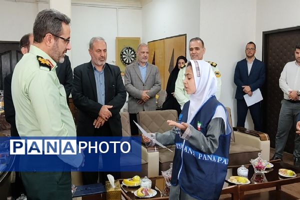 دیدار مدیرکل آموزش وپرورش اردبیل با فرمانده نیروی انتظامی استان 