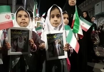 اجتماعات شبانه مردمی  در میدان مرکزی شهرستان خلیل آباد