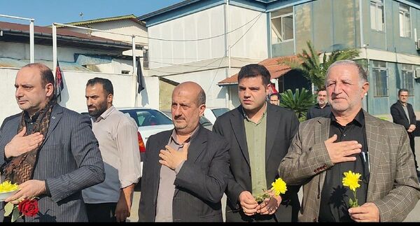 تشییع پیکر مطهر شهید گمنام میهن در مدارس لنگرود 