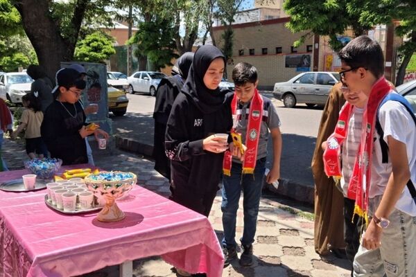 برپایی موکب غدیر کانون دانش‌آموزی شهید مدرس شهرستان سراب 