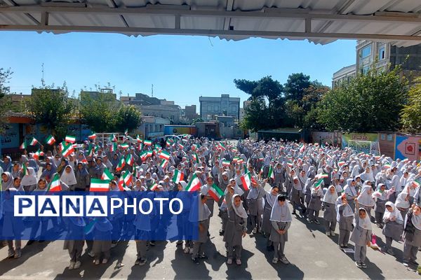 حمایت دانش‌آموزان دبستان کودک مسلمان شهرستان قرچک از کودکان مظلوم غزه