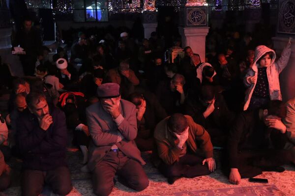 مراسم شب شهادت امام موسی کاظم (ع) در آستان مقدس امامزاده عباس بن موسی (ع) بجنورد 