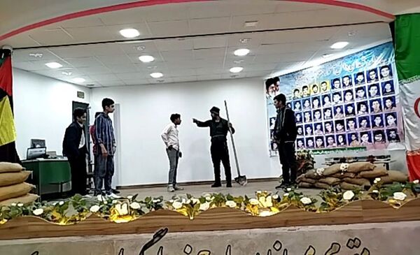 مراسم یادواره شهدای دانش‌آموز و معلم در شهرستان خلیل آباد