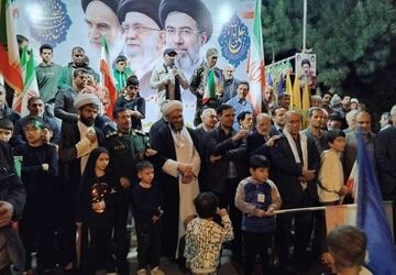 حضور مسئول نمایندگی ولی فقیه سپاه عاشورا در تجمعات حماسی اهر