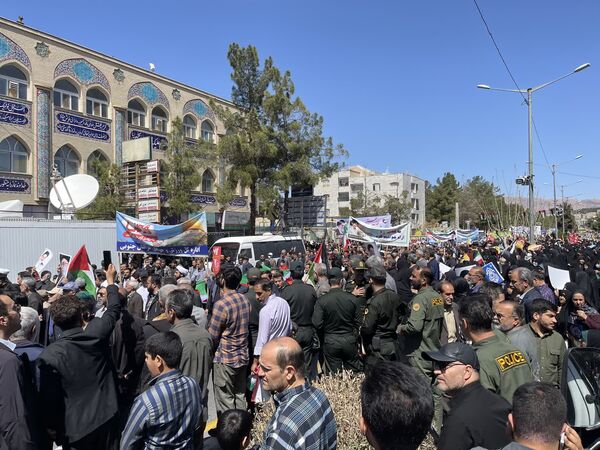 راهپیمایی روز جهانی قدس در شهرستان بیرجند