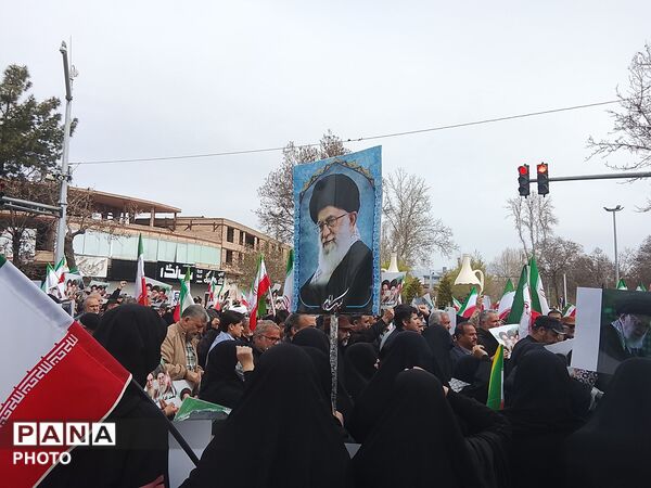  راهپیمایی روز قدس باحضور پرشور مردم نیشابور