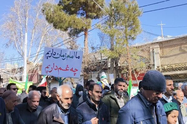 راهپیمایی ۲۲ بهمن در چهل و ششمین سالگرد پیروزی شکوهمند انقلاب اسلامی در شهرستان آباده