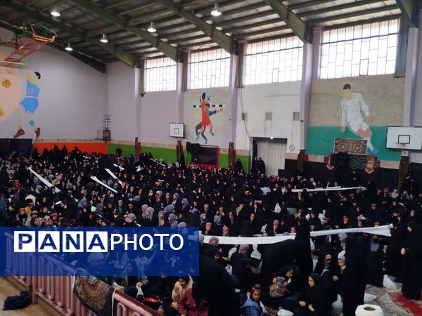 آیین سوگواری شهادت حضرت فاطمه الزهرا (س) در سالن مالک اشتر ناحیه یک مشهد 