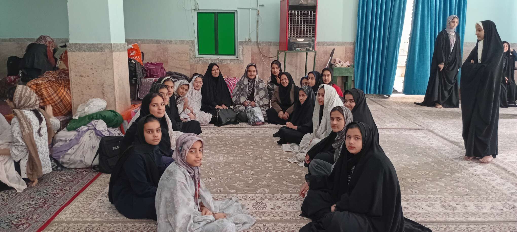 مراسم معنوی اعتکاف در مسجد جامع روستای نقاب خلیل آباد