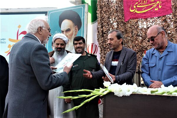 مراسم دومین سالگرد خاکسپاری شهید گمنام آموزشکده فنی دختران قم