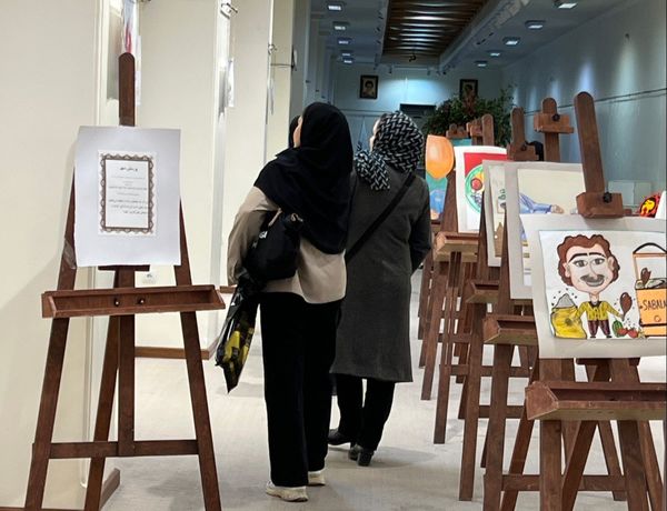 نمایشگاه پرسش مهر مدرسه قدسیه تبریز 