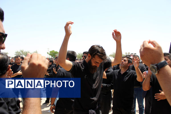 عزاداری تاسوعای حسینی در شهر درق 