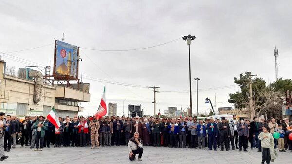 جشن بهار انقلاب در راهپیمایی ۲۲ بهمن در تفت