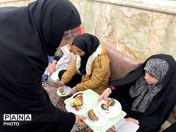 شبی پر از معنویت در امامزاده هادی ساوجبلاغ در شب‌های رمضان 