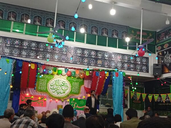 تکیه حسینی غرق در شادی علوی