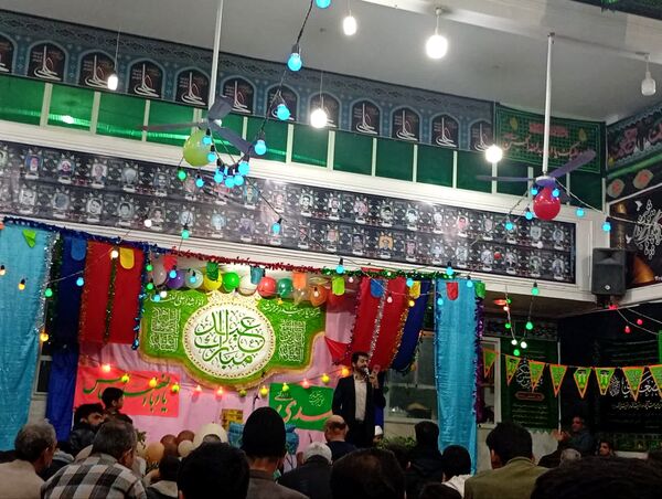 تکیه حسینی غرق در شادی علوی