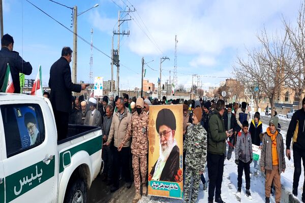 راهپیمایی ۲۲ بهمن در شهر تیتکانلو 