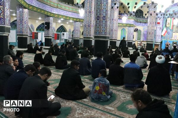 اجتماع عزاداران رهبر انقلاب در مسجد جامع شهرستان کوهبنان