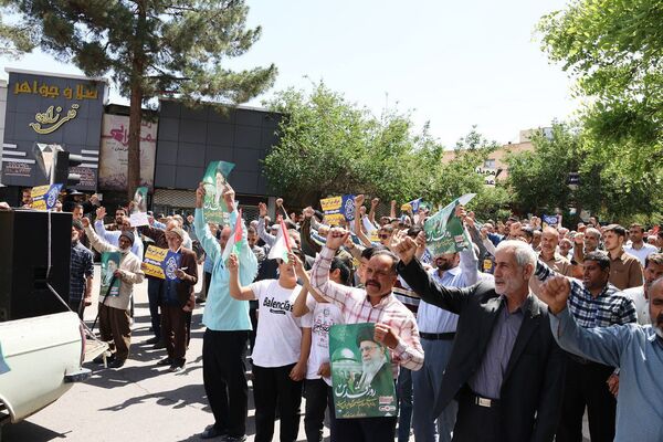 خشم گناباد در پی جنایات رژیم صهیونسیتی 