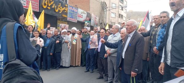 حضور پر شور مردم شهرستان قدس در راهپیمایی روز قدس