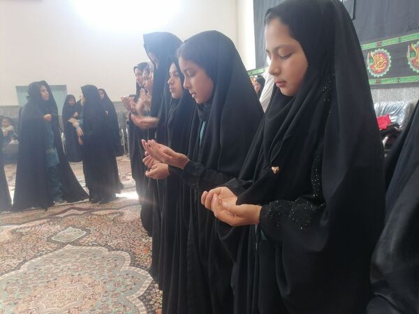 سوگواری دهه فاطمیه ویژه دانش آموزان آموزشگاه زهرا عبداللهیان ارغا 