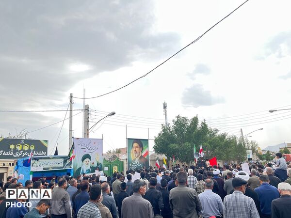 حضور حماسی قلعه گنج در روز قدس