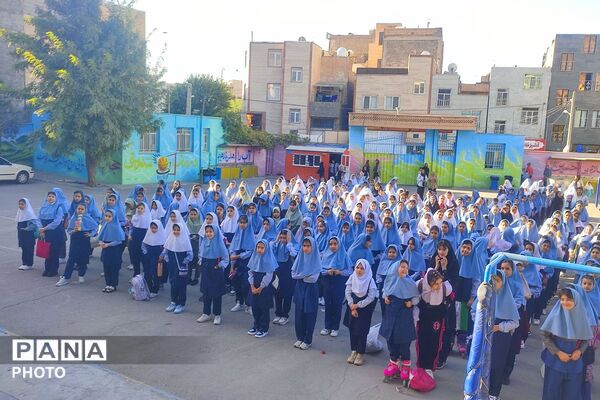اول مهر؛ زنگ آغاز سال تحصیلی درمدرسه شهیدمعظم