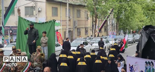 رژه باشکوه دختران معصومی شهرستان گرگان