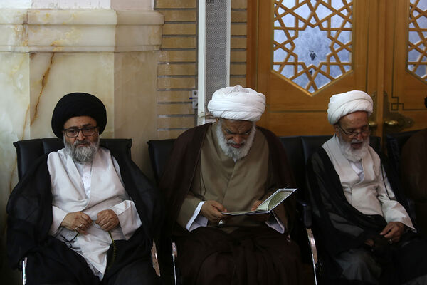 مراسم اربعین شهدای خدمت از سوی رهبر معظم انقلاب در قم 
