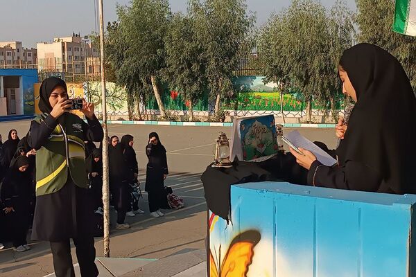 مراسم وفات حضرت معصومه(س) در دبیرستان الغدیر قیامدشت ری یک