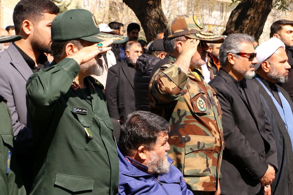 استقبال از پیکر مطهر ۲ شهید گمنام دفاع مقدس در شب‌های قدر