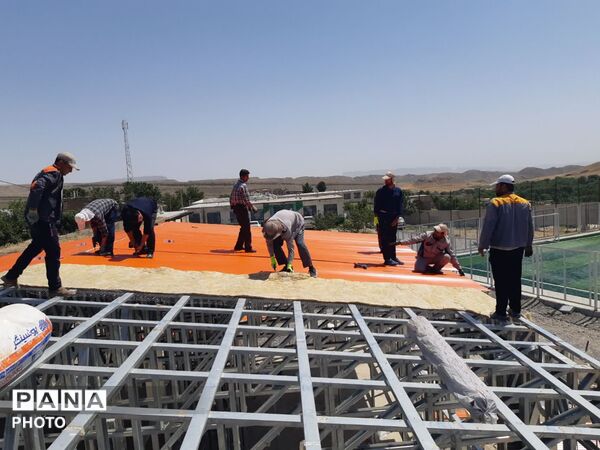 عملیات اجرایی آموزشگاه ۶ کلاسه «شهید دربندی» در روستای قلعه‌ نوِ کلات 