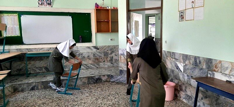 پویش پاکداشت بهاری در مدرسه شهید خاقانی شهرستان شیروان
