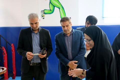 بازدید از اتاق درس تر بیت بدنی دبستان شاهد لاله‌ها ری یک