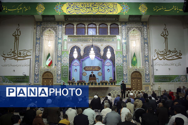 جشن عید مبعث در شب و روز بارانی حرم حضرت معصومه(س)