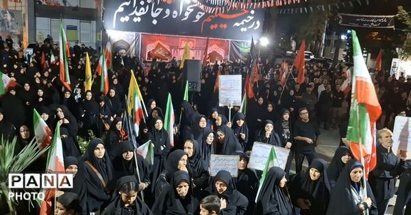 ادامه عزاداری مردم نظرآباد در دهه دوم محرم با سوگواری و تجدید بیعت با رهبری