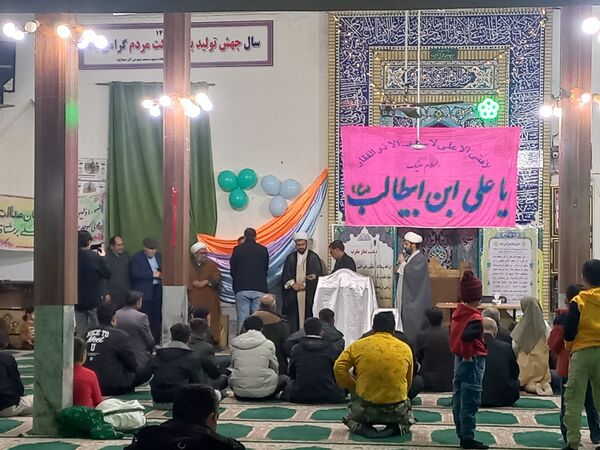 جشن ولادت حضرت علی(ع) در مسجد پنج تن سملقان