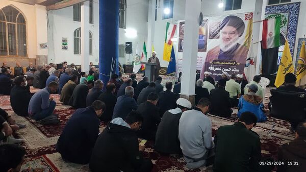 تجمع مردم خرمدره در محکومیت ترور شهید سیدحسن نصرالله